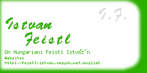 istvan feistl business card